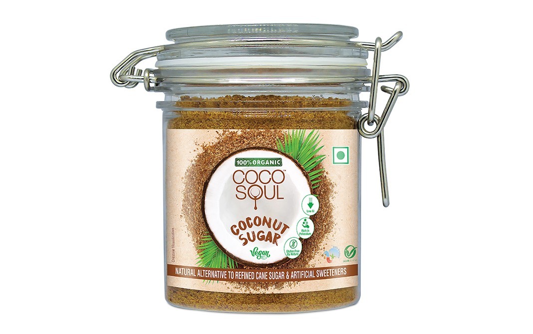Coco Soul Coconut Sugar    Glass Jar  200 grams